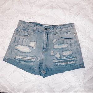 Denim shorts